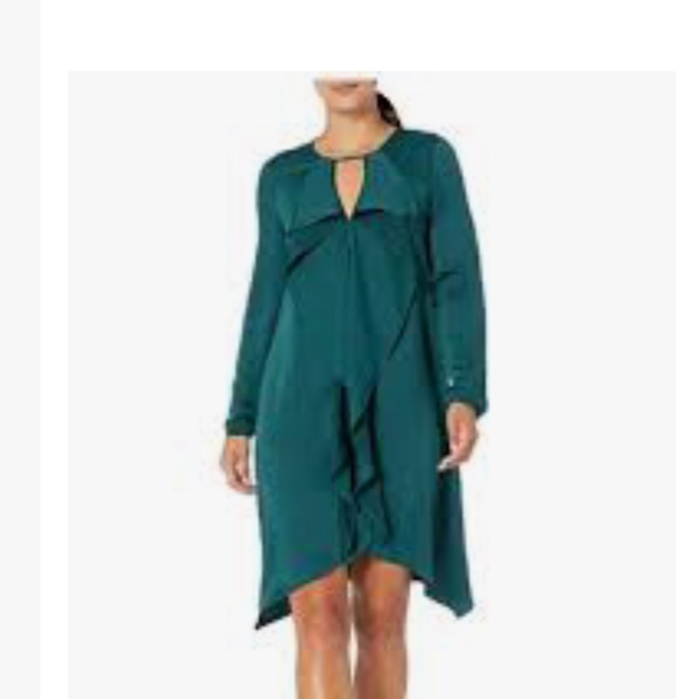 BCBG Keyhole Trapeze Dress